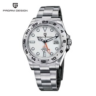 PAGANI DESIGN Luxury Men's Automatic Mechanical Watch GMT Sapphire Stainless Steel 100M Waterproof F