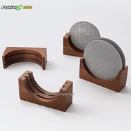 FAMY For 51mm/58mm Screen Espresso Coffee Filter Screen Holder Coffee Making Screen Braet Wooden Wal