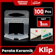 Klip Perata Keramik Granit Lantai Tile Leveling Nat Spacer 1mm