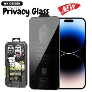 WK King Kong 9D Curved Privacy Tempered Glass Film Screen Protector for XR/11/XS/11PRO/12PRO/13PROMA