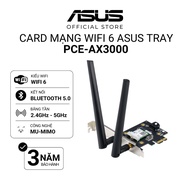 ASUS PCE-AX3000 Wifi 6 Network Card AX3000 Wireless PCI-E Adapter | 2-band Bluetooth 5.0 | MU-MIMO |