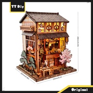 3D DIY Miniature House Japanese-Style Wooden Miniature Scene 3D Hand-Assembled Toys --RH01