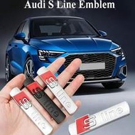 A Cool, Metallic -Plated Black Car Emblem, The S Line Badge, Suitable For Audi A3, A4, A5, A6, A7, Q