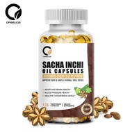 Orgeuos Sacha Inchi Oil Capsule Improve Skin &amp; Hair &amp; Heart &amp; Brain Health Stabilize Blood Pressure And Cholesterol Balance