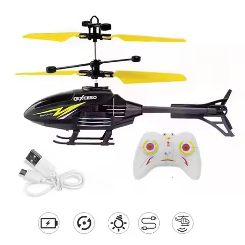 Remote Control Helicopter 2 Channel RC Helicopter Toys for Kids Flying Toys Infraed Induction Suspen