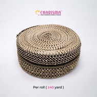 Charisma Sultan Lace Black Gold Scale Lace/ - FR 45 HMS FR 42 HMS/ Width 6.5 & 4.5 CM Price Per Roll