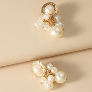 High-End Shining Earrings Cross-Border Fashionable Classy Irregular Earrings Female Niche Simple All