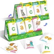 [SG STOCK]English CVC Word Building Flash Cards, Phonics Learning Game for Toddlers