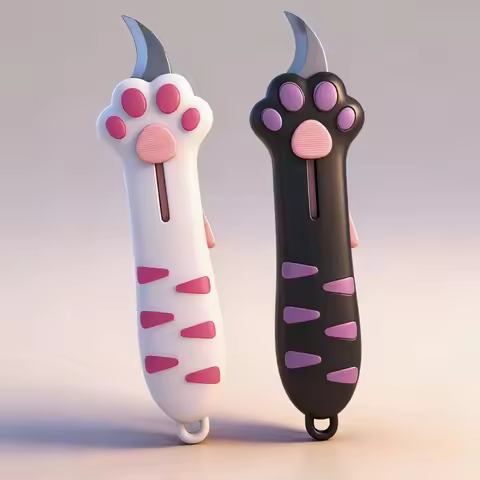 Cat Claw Open Box Knife Cute Portable Open Box Knife Express Knife Multi Functional Knife Office Pap