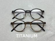 🪶【LINDBERG林德伯格1823】  純手工打造進口印度牛角眼鏡框 全架無螺絲設計 鈦合金鏡腿 牛角紋理 提供度數可配鏡片 size：47-24-145 總寬 142 框高 44 重量 15 克