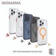 SKINARMA Saido Mag-Charge Case for iP 15 / 15 Pro / 15 Pro Max Clear Smoke Blue Sunburst