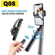 Gimbal Stabilizer Selfie Stick Tripod 3 in 1 Handheld For Phone With One-Axis Stabilizer And Bluetoo