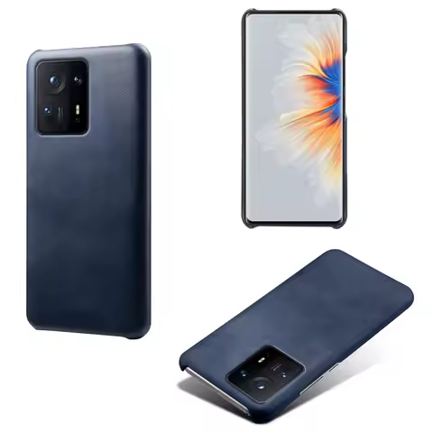 Luxury Vegan Leather Case for Xiaomi Mi Mix 4, Slim Hard PC Phone Cover for Xiaomi Mix 4, Mi Mix4, 5