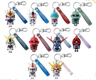 全新 現貨 高達君 匙扣 手帶 Gunpla Kun 3D rubber mascot keychain v gundam GM aerial nu zeopla zaku dompla 紅渣 渣古 