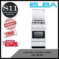 ELBA EGC 536 WH FREE-STANDING COOKER - 1 YEAR LOCAL MANUFACTURER WARRANTY