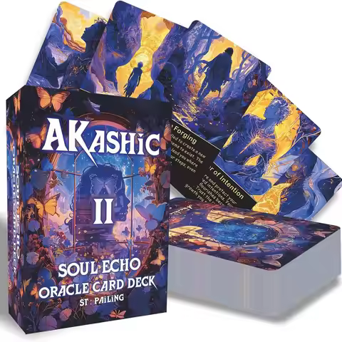 Akashic Soul Journey ⅡTarot Cards Second Edition, 78 Cards for Spiritual Growth & Inner Healing, Beg