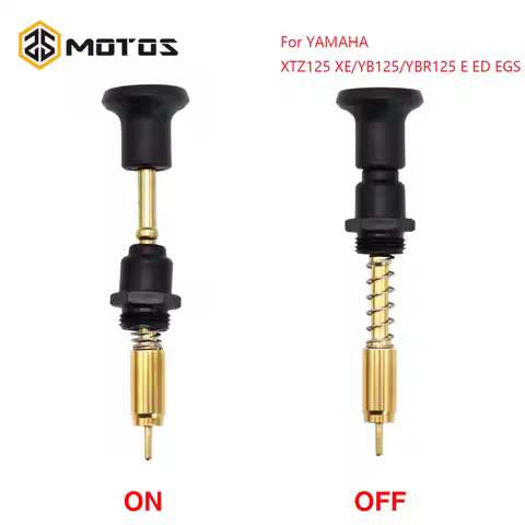 ZS MOTOS Motorcycle Carburetor Manual Choke Starter Plunger Switch For YAMAHA XTZ125 XE YB125 YBR125