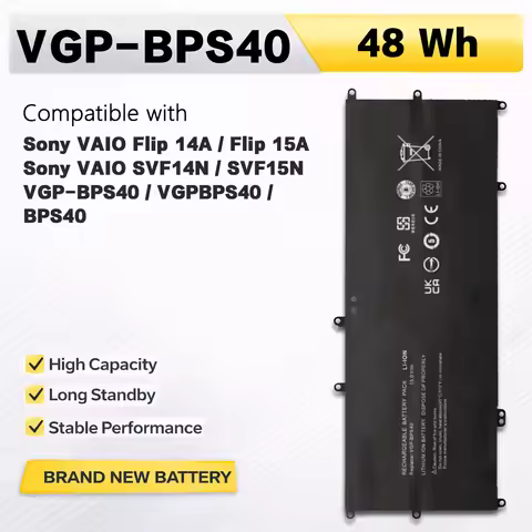 PowerHub VGP-BPS40 15V 48Wh 3170mAh Laptop Battery For Sony VAIO Flip14A Flip15A SVF14N SVF15N SVF14