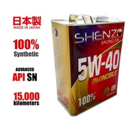 (Sabah/Sarawak) SHENZO RACING 0IL 5W40 FULLY SYNTHETIC Engine 0il Made in Japan 4L