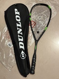 Dunlop 壁球拍，squash racket 115g,連拍袋