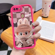 Cartoon Scarf Labubu Phone Case For OPPO F5 Youth F7 F9 F11 Pro F19 F21 Pro Protector Shockproof Sof