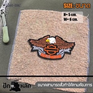 อาร์มตีนตุ๊กแก Harley Davidson Velcro Patch ตัวติดเสื้อ ถุงมือ กระเป๋า