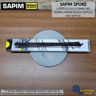 SAPIM Spoke Laser 14G 292mm/293mm 2.0-1.5-2.0 J-Bend Black (32pcs w/o Nipple)