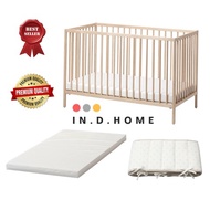 [ IKEA ] SNIGLAR - 🔥 Solid Wood Baby Cot Bed Sleeping Mattress Bedding Newborn / Katil Bayi
