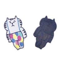 JzFun / 懶洋洋喵之助 刺繡無痕瀏海貼片