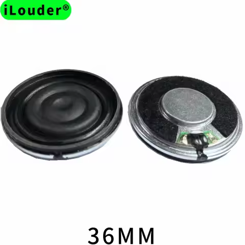 36mm Thin Flat Neodymium Magnet Iron Frame Speaker 4ohm/8ohm Optional RMS Power 1.5W Paper Cone Clot