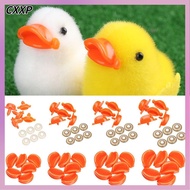 CXXP 10PCS Plastic DIY Craft Cotton Stuffed Doll Duck Safety Mouth Animal Puppet Making Dolls Accessories Handmade Material