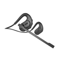 Trucker Headset Sports Wireless Headphones with Removeable Boom Microphone Mute Button Open Ear Bluetooth Earphones