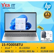HP 15-fd0057TU / 15-fd0058TU / 15-fd0059TU 15.6" FHD Laptop ( i5-1335U, 8GB, 512GB SSD, Intel, W11+O