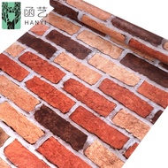 Orange Brick Wallpaper Size 8m to/ 10m x 45cm