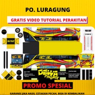 PAPERCRAFT / STIKER MINIATUR BUS & TRUK LEMBARAN DIY PO. LURAGUNG
