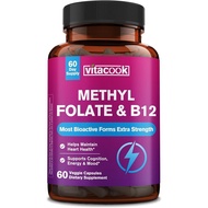 LMethylfolate dengan Methyl B12 Cofactor Folate 1000 mcg & B12 1000 mcg Jantung Kognisi Metabolisme 