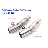 YZF R6 Motorcycle Exhaust Escape Tail Exhaust Muffler Pipe Mid Link Connect Pipe for Yamaha YZF R6 Y