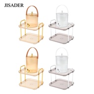 JISADER Iced Beverage Dispenser, Cold Kettle with Faucet, Drink Dispenser with Stand and Lid for Cam