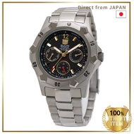 ELGIN Solar Diver Watch Titanium Multi-Calendar 20ATM Water Resistant Solar Powered Men's FK1424TI-B