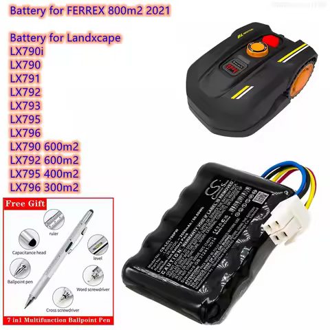 Lawn Mowers Battery 2500mAh LA0001, LA0002 for FERREX 800m2 2021,for Landxcape LX790i, LX790, LX791,