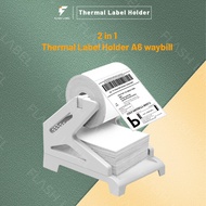 2 in 1 Thermal  Papler Shelf, for Roll or Fold Waybill  Sticker  Bracode, External Holder  Bracket, Stand for Thermal Printer Max Support A6 Size 外接热敏纸支架