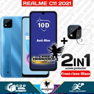 2IN1 TEMEPRED GLASS BLUE REALME 9 PRO 9 PRO PLUS C35 C11 2201 C20 C21 C12 C15 C11 C25 NARZO 30A 50 5