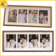 [CrownFamily] 8x20 Wood Picture Frame - 8x20 Photo Frame With Mat Display 4Pcs 4x6 Photos, 4x6 Pictu