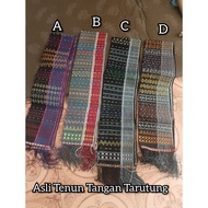 HANDE HANDE TENUN TANGAN TARUTUNG ULOS MINI SELENDANG TENUN BATAK FULL PAYET SELENDANG TRADISIONAL B