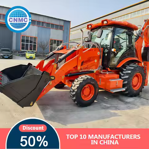 CNMC 4x4 Wheel Loader Excavator Backhoe Loader Garden Shovel Customizable Farm Factory Direct Sales 