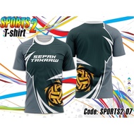 【Free custom Sepak takraw jersey】2025 New Design Sepak takraw jersey custom name Summer Fashion gree