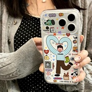 Drawing a strange youthPr suitable for 17 Pro Vx phone case, il space case for 16/15/14