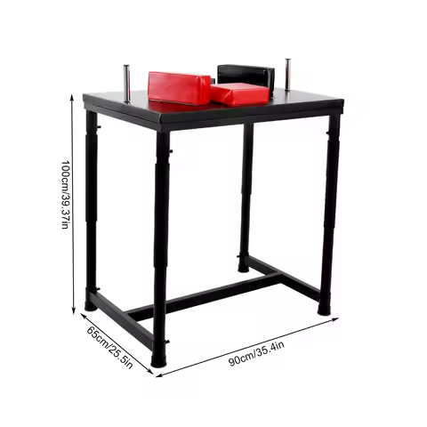 Professional Arm Wrestling Table, Adjustable Arm Wrestling Battle Table w/ Handles Elbow Pads&Winnin