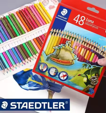 German STAEDTLER 12/24/36/48 Oil-Based Colored Pencils Set water soluble color pencil professional p