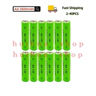 2-40PCS AA Rechargeable AA 1.5V 3800mAh Alkaline Battery for Flashlight Toys Watch Replace Ni-Mh Bat